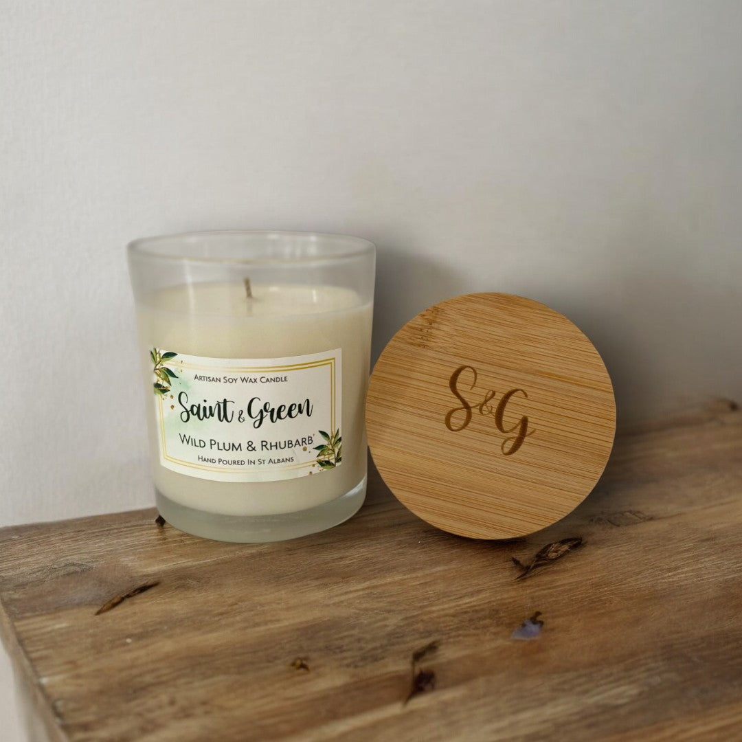 Wild Plum & Rhubarb Soy Wax Candle